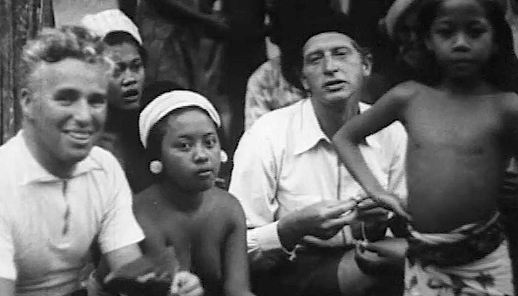 Charlie Chaplin (left) with Walter Spies in Bali.