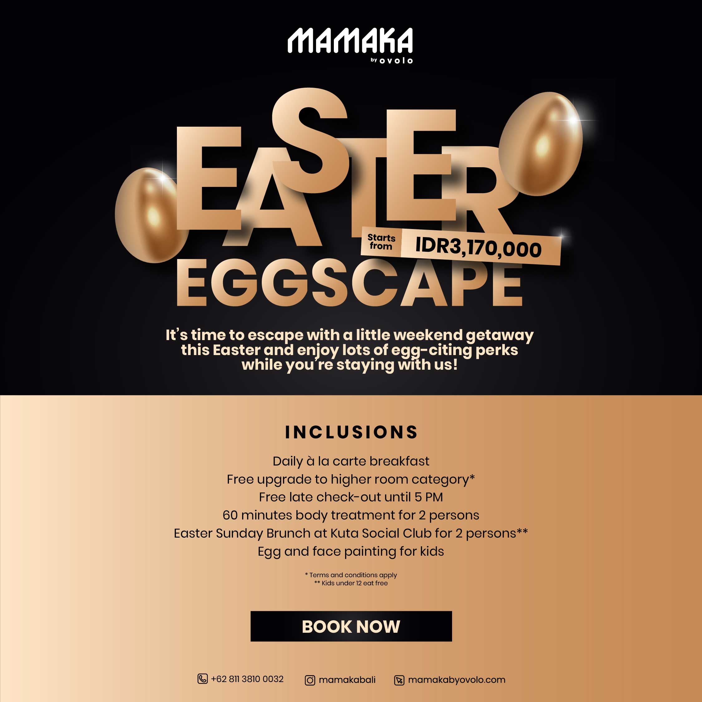 Easter Egg-scape Room Packages